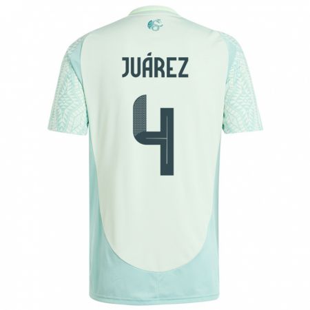 Kandiny Niño Camiseta México Ramon Juarez #4 Lino Verde 2ª Equipación 24-26 La Camisa Chile