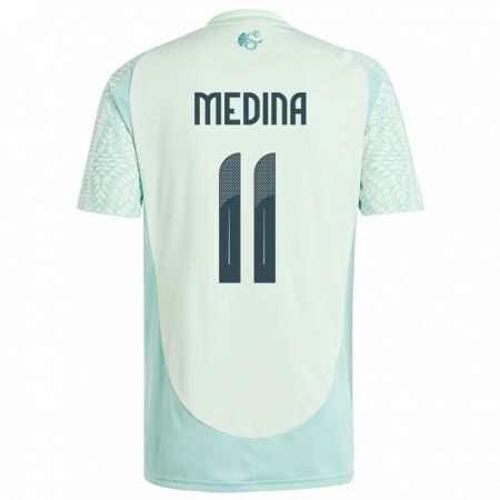 Kandiny Niño Camiseta México Diego Medina #11 Lino Verde 2ª Equipación 24-26 La Camisa Chile