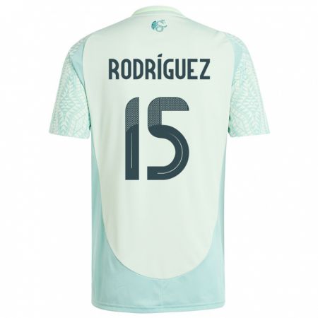 Kandiny Niño Camiseta México Jorge Rodriguez #15 Lino Verde 2ª Equipación 24-26 La Camisa Chile
