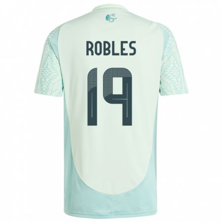 Kandiny Niño Camiseta México Angel Robles #19 Lino Verde 2ª Equipación 24-26 La Camisa Chile