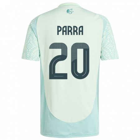 Kandiny Niño Camiseta México Rodrigo Parra #20 Lino Verde 2ª Equipación 24-26 La Camisa Chile