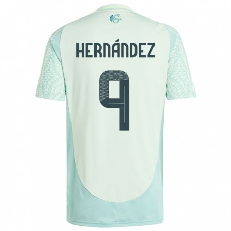 Kandiny Niño Camiseta México Jesus Hernandez #9 Lino Verde 2ª Equipación 24-26 La Camisa Chile