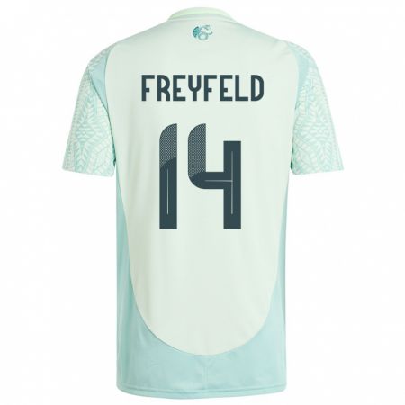Kandiny Niño Camiseta México Emiliano Freyfeld #14 Lino Verde 2ª Equipación 24-26 La Camisa Chile