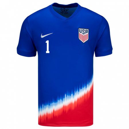 Kandiny Niño Camiseta Estados Unidos Chris Brady #1 Azul 2ª Equipación 24-26 La Camisa Chile