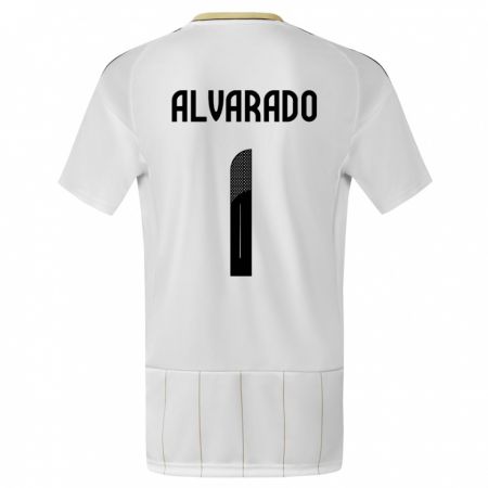 Kandiny Niño Camiseta Costa Rica Esteban Alvarado #1 Blanco 2ª Equipación 24-26 La Camisa Chile