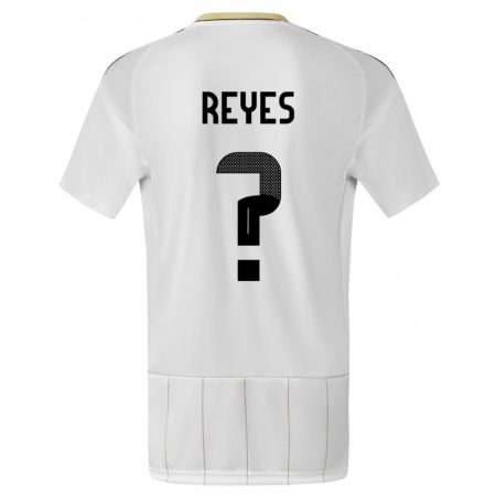 Kandiny Niño Camiseta Costa Rica Kenan Reyes #0 Blanco 2ª Equipación 24-26 La Camisa Chile
