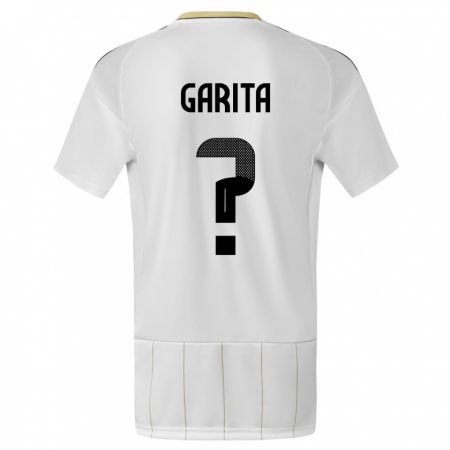 Kandiny Niño Camiseta Costa Rica Emmanuel Garita #0 Blanco 2ª Equipación 24-26 La Camisa Chile