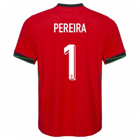 Kandiny Hombre Camiseta Portugal Ines Pereira #1 Rojo 1ª Equipación 24-26 La Camisa Chile