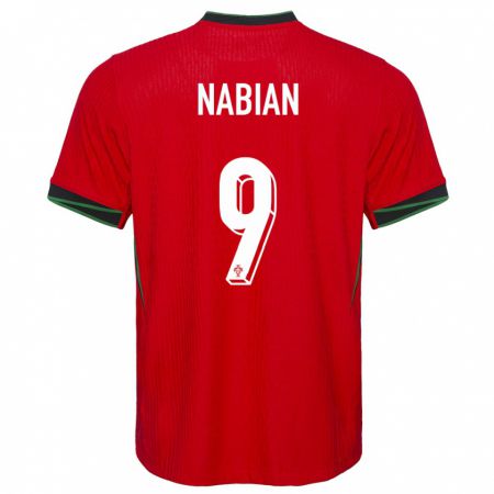 Kandiny Hombre Camiseta Portugal Herculano Nabian #9 Rojo 1ª Equipación 24-26 La Camisa Chile