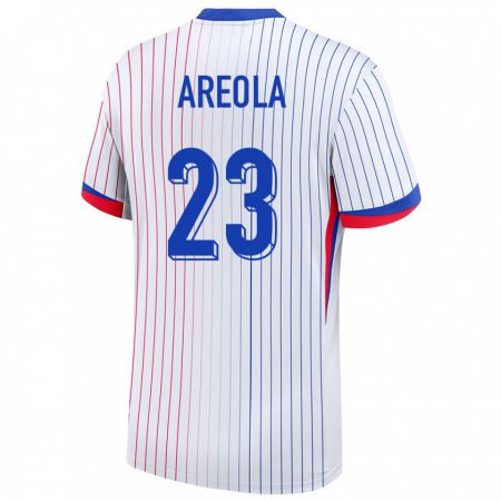 Kandiny Hombre Camiseta Francia Alphonse Areola #23 Blanco 2ª Equipación 24-26 La Camisa Chile