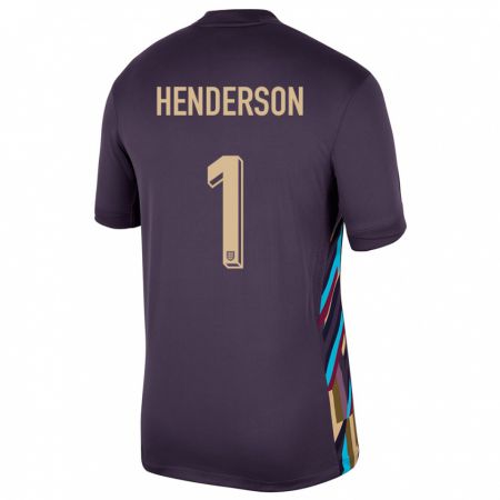 Kandiny Hombre Camiseta Inglaterra Dean Henderson #1 Pasa Oscura 2ª Equipación 24-26 La Camisa Chile