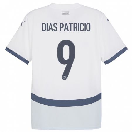 Kandiny Hombre Camiseta Suiza Alexandre Dias Patricio #9 Blanco 2ª Equipación 24-26 La Camisa Chile