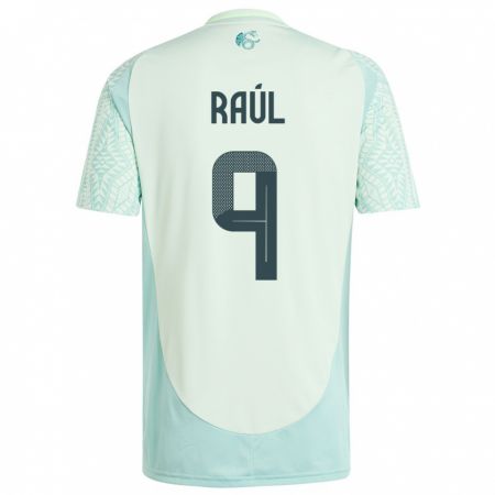 Kandiny Hombre Camiseta México Raul Jimenez #9 Lino Verde 2ª Equipación 24-26 La Camisa Chile