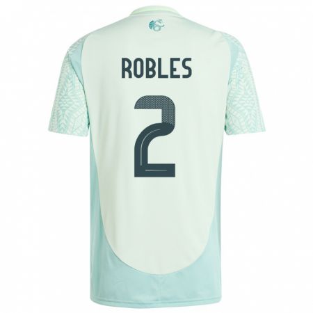 Kandiny Hombre Camiseta México Kenti Robles #2 Lino Verde 2ª Equipación 24-26 La Camisa Chile