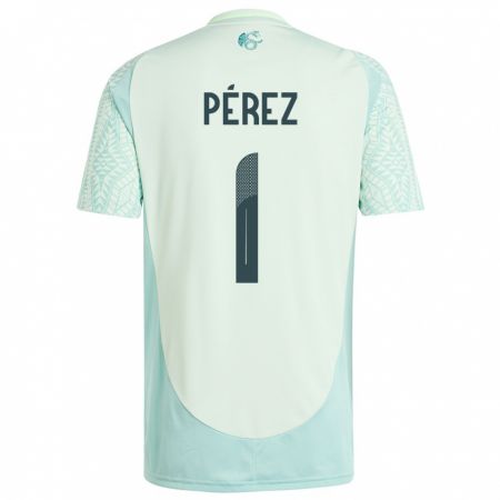 Kandiny Hombre Camiseta México Emiliano Perez #1 Lino Verde 2ª Equipación 24-26 La Camisa Chile