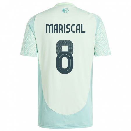 Kandiny Hombre Camiseta México Salvador Mariscal #8 Lino Verde 2ª Equipación 24-26 La Camisa Chile