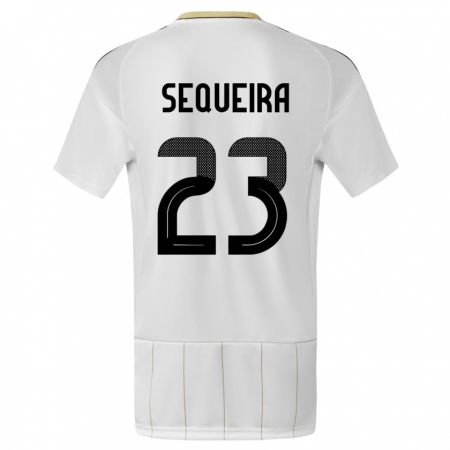 Kandiny Hombre Camiseta Costa Rica Patrick Sequeira #23 Blanco 2ª Equipación 24-26 La Camisa Chile