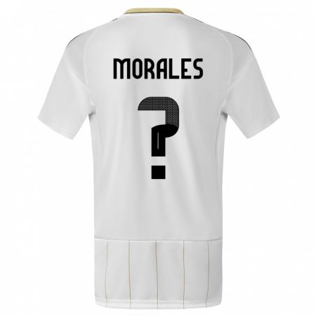Kandiny Hombre Camiseta Costa Rica Bryan Morales #0 Blanco 2ª Equipación 24-26 La Camisa Chile