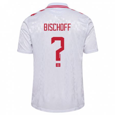 Kandiny Hombre Camiseta Dinamarca Clement Bischoff #0 Blanco 2ª Equipación 24-26 La Camisa Chile