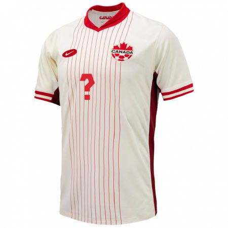 Kandiny Hombre Camiseta Canadá Lucas Sarakinis #0 Blanco 2ª Equipación 24-26 La Camisa Chile