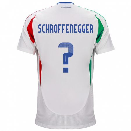 Kandiny Hombre Camiseta Italia Katja Schroffenegger #0 Blanco 2ª Equipación 24-26 La Camisa Chile