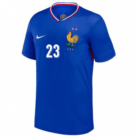 Kandiny Mujer Camiseta Francia Guillaume Dietsch #23 Azul 1ª Equipación 24-26 La Camisa Chile