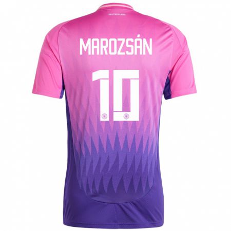 Kandiny Mujer Camiseta Alemania Dzsenifer Marozsan #10 Rosado Morado 2ª Equipación 24-26 La Camisa Chile