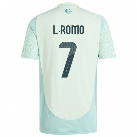 Kandiny Mujer Camiseta México Luis Romo #7 Lino Verde 2ª Equipación 24-26 La Camisa Chile