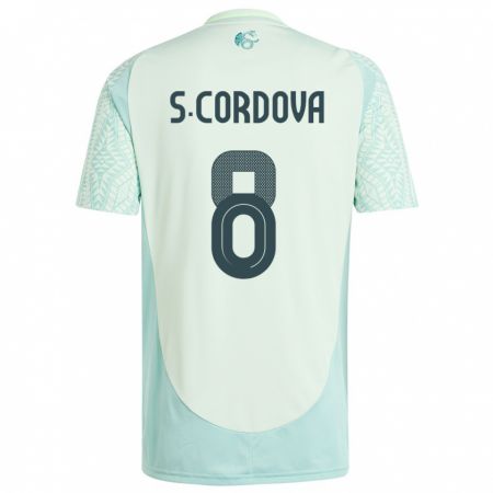 Kandiny Mujer Camiseta México Sebastian Cordova #8 Lino Verde 2ª Equipación 24-26 La Camisa Chile