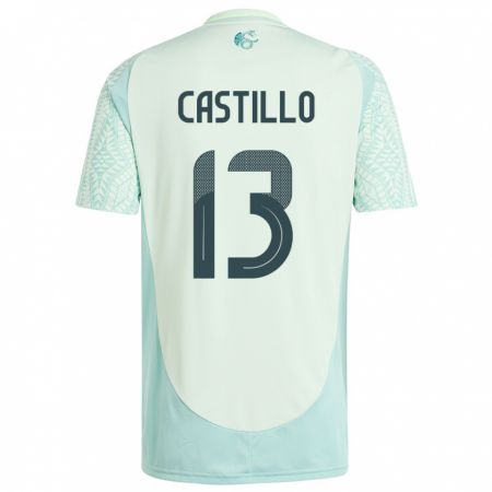 Kandiny Mujer Camiseta México Jose Castillo #13 Lino Verde 2ª Equipación 24-26 La Camisa Chile