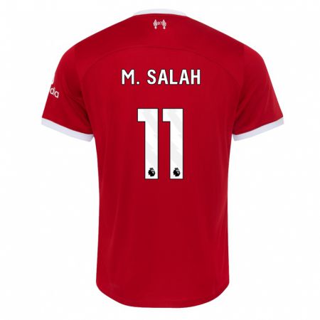 Kandiny Niño Camiseta Mohamed Salah #11 Rojo 1ª Equipación 2023/24 La Camisa Chile