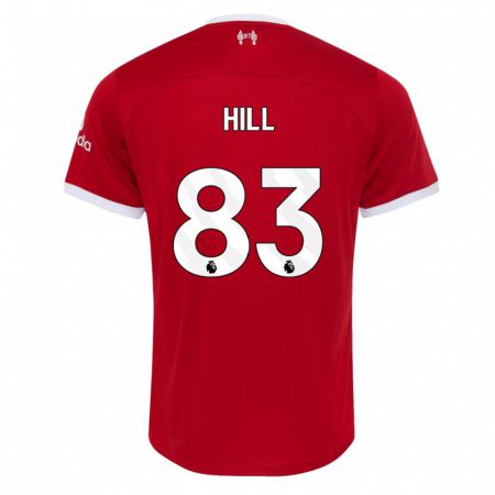 Kandiny Niño Camiseta Tom Hill #83 Rojo 1ª Equipación 2023/24 La Camisa Chile