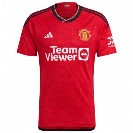 Kandiny Niño Camiseta Tyrell Malacia #12 Rojo 1ª Equipación 2023/24 La Camisa Chile