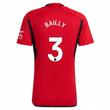 Kandiny Niño Camiseta Eric Bailly #3 Rojo 1ª Equipación 2023/24 La Camisa Chile