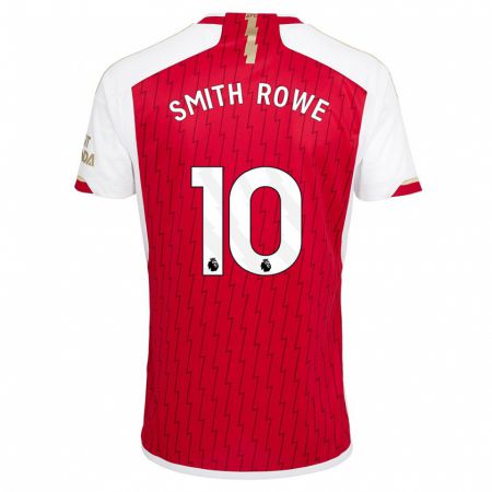 Kandiny Niño Camiseta Emile Smith Rowe #10 Rojo 1ª Equipación 2023/24 La Camisa Chile