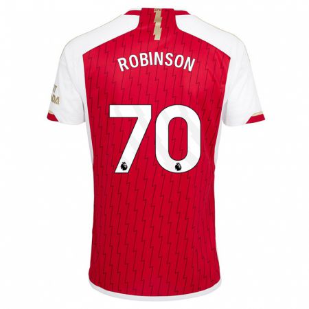 Kandiny Niño Camiseta Josh Robinson #70 Rojo 1ª Equipación 2023/24 La Camisa Chile