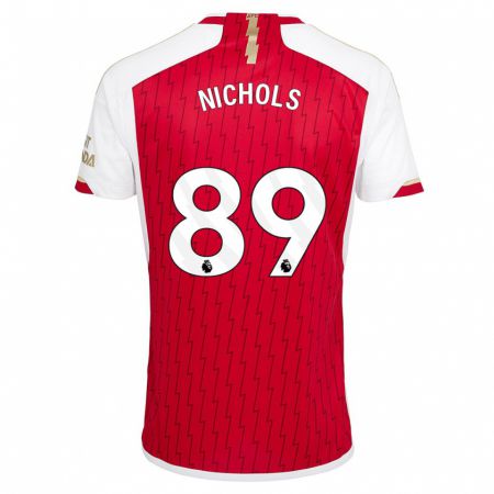 Kandiny Niño Camiseta Josh Nichols #89 Rojo 1ª Equipación 2023/24 La Camisa Chile