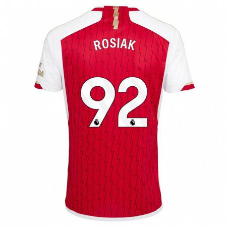 Kandiny Niño Camiseta Michal Rosiak #92 Rojo 1ª Equipación 2023/24 La Camisa Chile