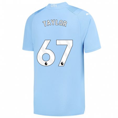 Kandiny Niño Camiseta Kane Taylor #67 Azul Claro 1ª Equipación 2023/24 La Camisa Chile