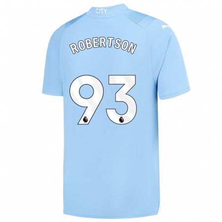 Kandiny Niño Camiseta Alex Robertson #93 Azul Claro 1ª Equipación 2023/24 La Camisa Chile