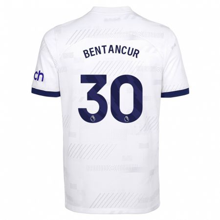 Kandiny Niño Camiseta Rodrigo Bentancur #30 Blanco 1ª Equipación 2023/24 La Camisa Chile