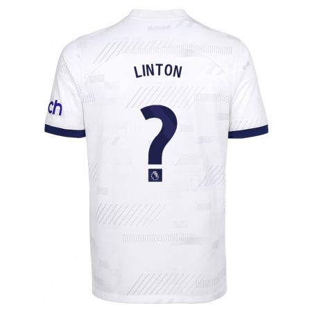 Kandiny Niño Camiseta Jahziah Linton #0 Blanco 1ª Equipación 2023/24 La Camisa Chile