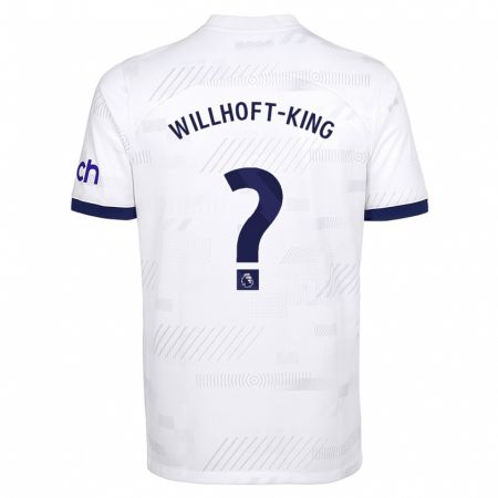 Kandiny Niño Camiseta Han Willhoft-King #0 Blanco 1ª Equipación 2023/24 La Camisa Chile