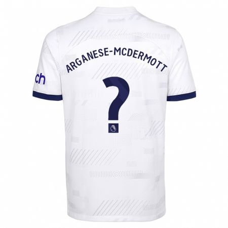 Kandiny Niño Camiseta Pele Arganese-Mcdermott #0 Blanco 1ª Equipación 2023/24 La Camisa Chile