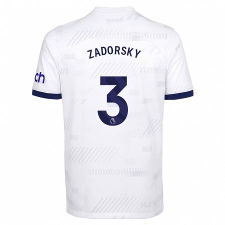 Kandiny Niño Camiseta Shelina Zadorsky #3 Blanco 1ª Equipación 2023/24 La Camisa Chile