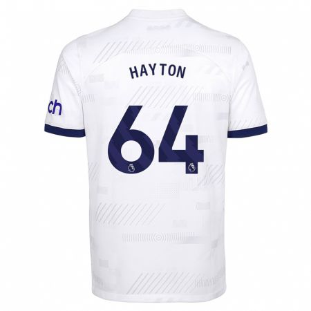 Kandiny Niño Camiseta Adam Hayton #64 Blanco 1ª Equipación 2023/24 La Camisa Chile