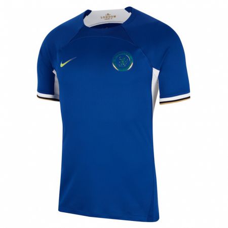 Kandiny Niño Camiseta Brodi Hughes #57 Azul 1ª Equipación 2023/24 La Camisa Chile