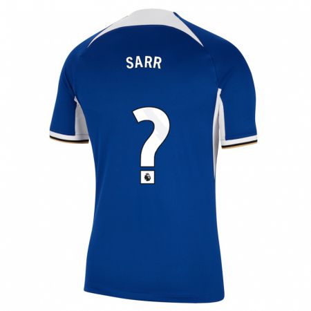 Kandiny Niño Camiseta Malang Sarr #0 Azul 1ª Equipación 2023/24 La Camisa Chile