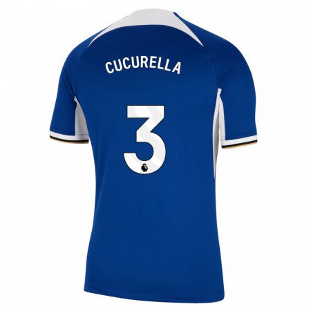 Kandiny Niño Camiseta Marc Cucurella #3 Azul 1ª Equipación 2023/24 La Camisa Chile