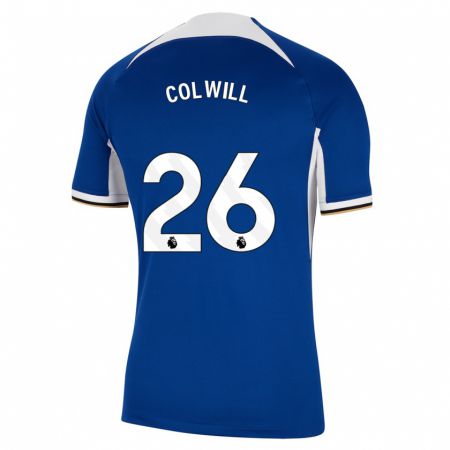 Kandiny Niño Camiseta Levi Colwill #26 Azul 1ª Equipación 2023/24 La Camisa Chile